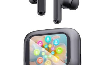 Newly upgraded smart LCD touch screen earphones