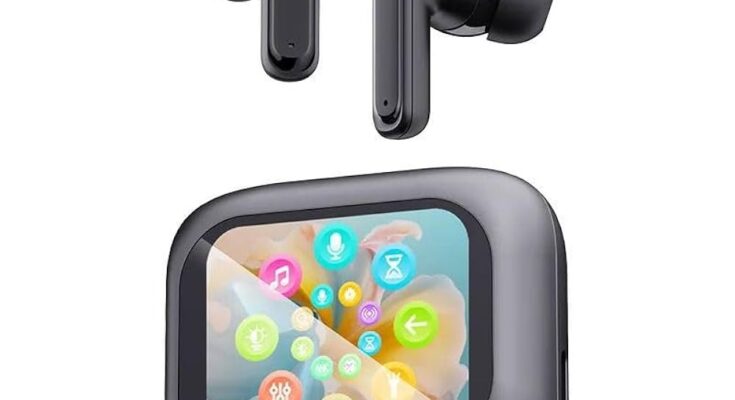 Newly upgraded smart LCD touch screen earphones